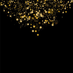 Bokeh effect isolated on black background dark vector