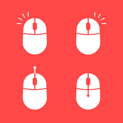 Mouse left and right click demonstration Vector Image