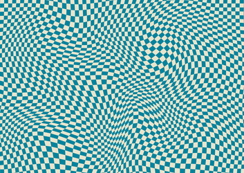 abstract background with distorted checkerboard vector image