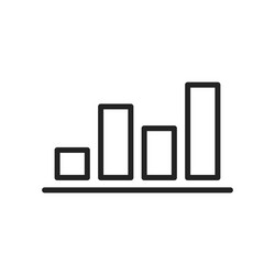 Data analysis web icons in line style graphs vector