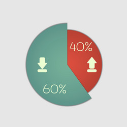 Pie Chart Data Visualization vector