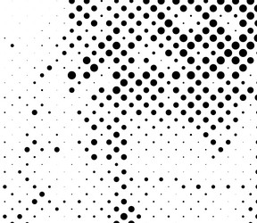 Halftone random circles dots pattern vector