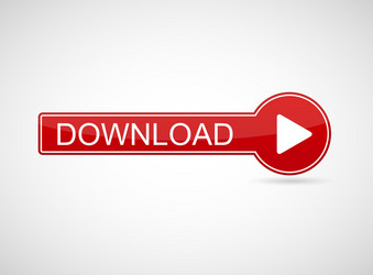 red 3d button for website isolated on white vector image