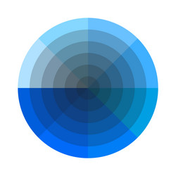dark cyan gradient abstract round shape geometric vector image