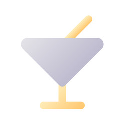 bar pixel perfect flat gradient two-color ui icon vector image