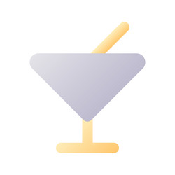 Bar pixel perfect flat gradient two-color ui icon vector