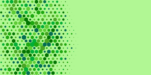 geometric multi size hexagon with color vector