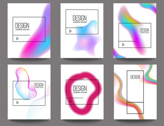 set of banner design templates with abstract vector