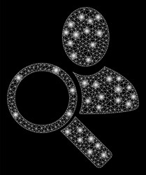 Flare mesh 2d find user with spots vector