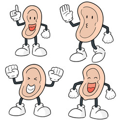Cartoon Ear Collection Royalty Free Vector Image