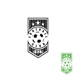 Soccer Club Emblem Mockup Vector Image