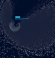 composed of particles swirling abstract graphics vector image