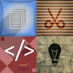 set of abstract backgrounds with different web vector image