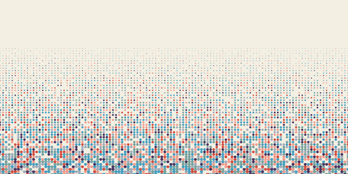 Abstract different geometric shapes pattern Vector Image