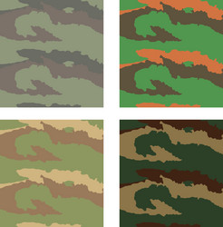 camouflage pattern design with different color vector