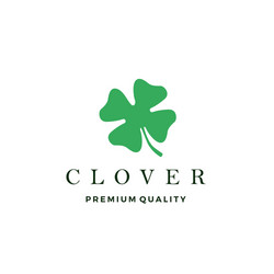 Clover leaf logo icon vector