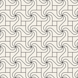 seamless pattern repeating geometric elements vector image