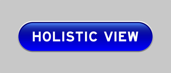 blue color capsule shape button with word vector image