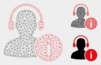 Help desk mesh network model and triangle vector