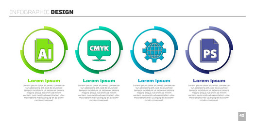 set ai file document speech bubble with text cmyk vector image