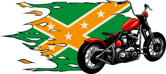 Custom motorcycle chopper Royalty Free Vector Image