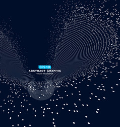 composed of particles swirling abstract graphics vector image