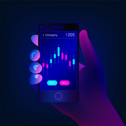 Financial analytics concept vector