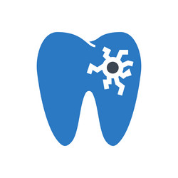 Caries icon Royalty Free Vector Image - VectorStock