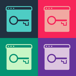 Pop art secure your site with https ssl icon vector
