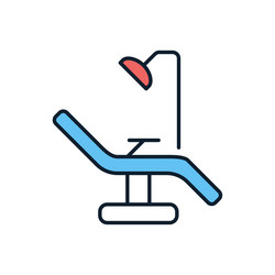 dental chair icon vector