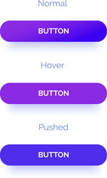 buttons for application development or web design vector image