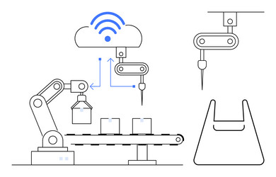 cloud-connected robotic automation for smart vector image
