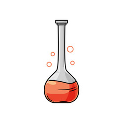 flask icon laboratory utensils are filled vector