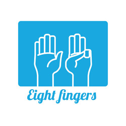 Hand sign design Royalty Free Vector Image - VectorStock