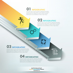 Modern infographics options banner vector