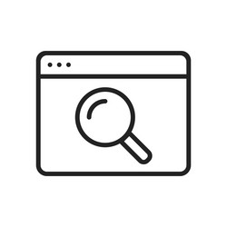 seo and development web icons in line style vector image