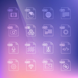 set line wma file document html raw 3ds mp4 vector image