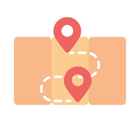 navigation marker map vector image