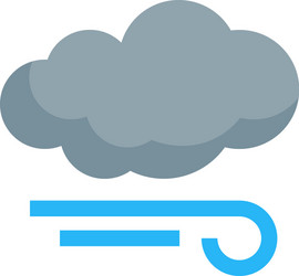 Simple weather icon in flat style vector