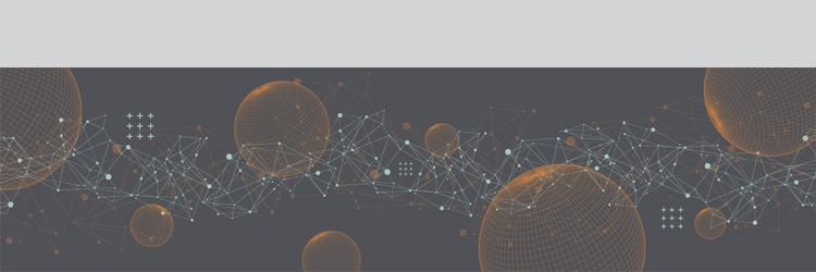 abstract sphere background with plexus effect 3d vector image
