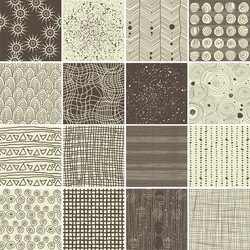 Geometric Textile Patterns vector