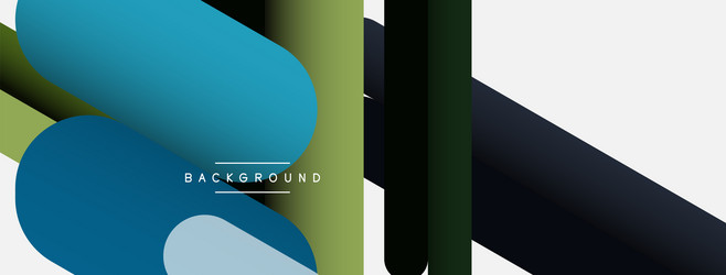 Overlapping round shapes and lines background vector