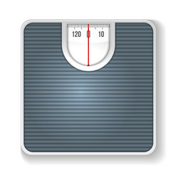 Weight scale on white background vector