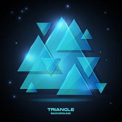 abstract hipster polygon triangle background vector image