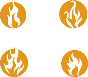 Flame fire border frame silhouette template Vector Image