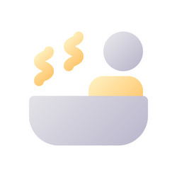 spa pixel perfect flat gradient two-color ui icon vector image
