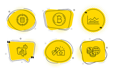 Bitcoin statistics timer and calculator target vector