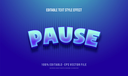 modern editable text style effect ve vector