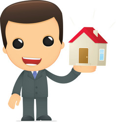 Cartoon Business Character vector image