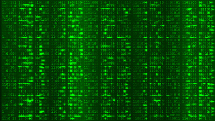 Digital Code Matrix Background vector image